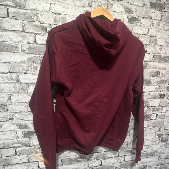EUC Hanes Eco Smart Women's Burgundy Hoodie Size Small - Picture 7 of 10